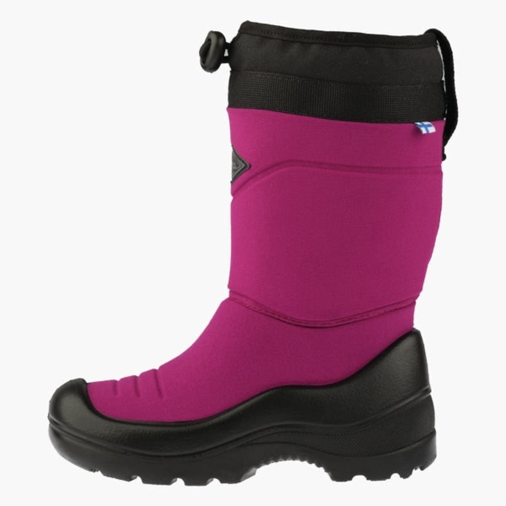 Size 33 EU Umi Kids' Fuchsia and Black Winter Boots